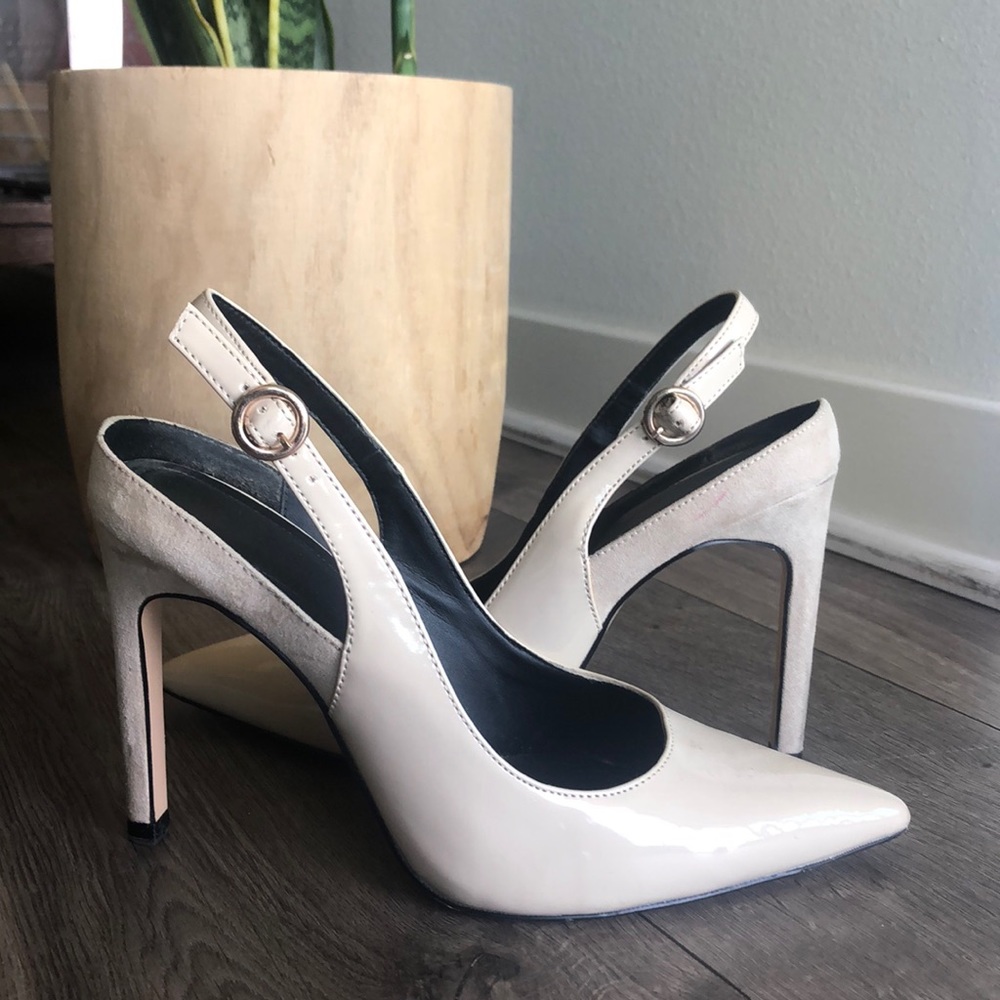 Nude sling backs Zara